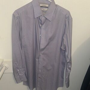 Daniel Cremieux Men's Lavender Checkered Dress Shirt